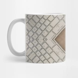 Keyboard Geometric Pattern Mug